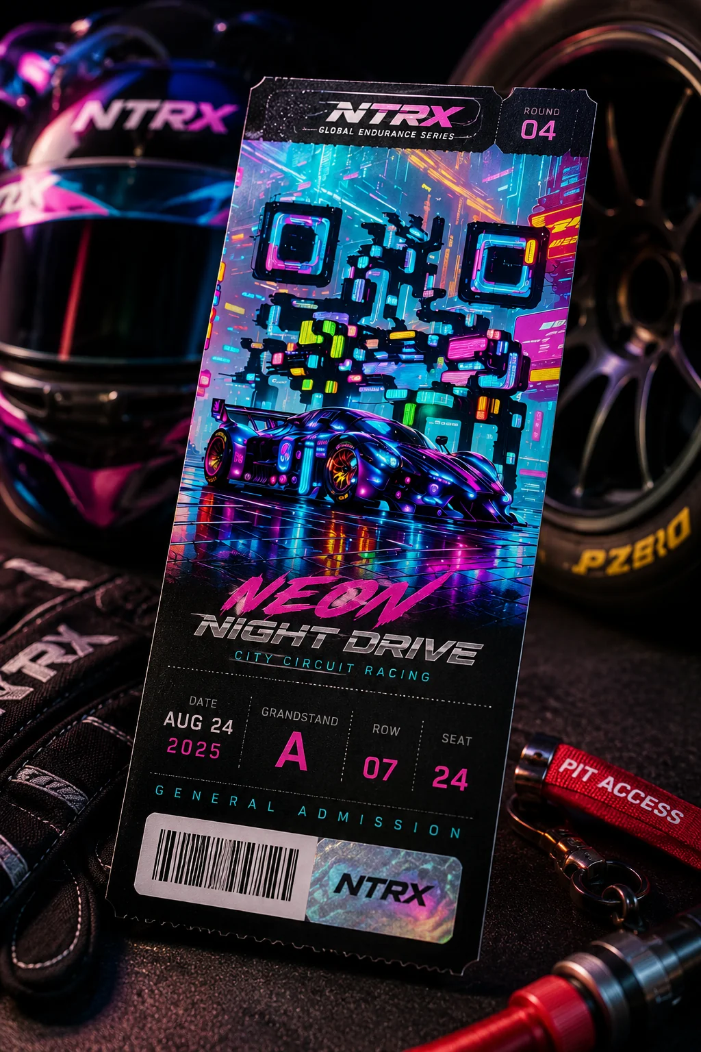 Events & Tickets QR code example