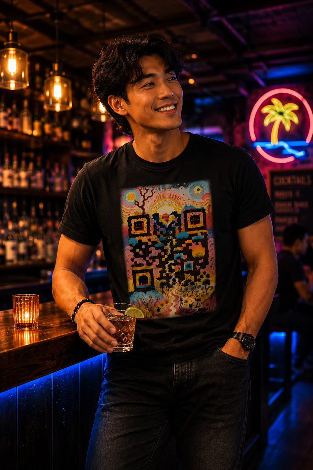 Apparel & Merch QR code example
