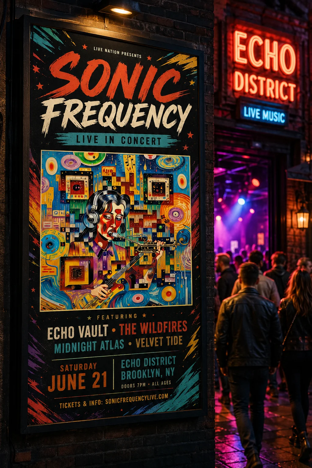 Music & Nightlife QR code example
