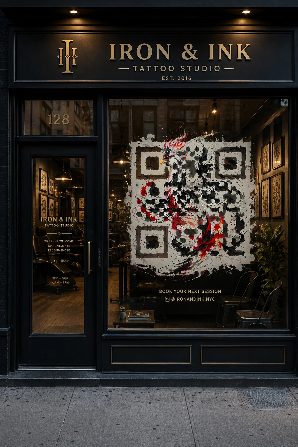 Art & Fashion QR code example