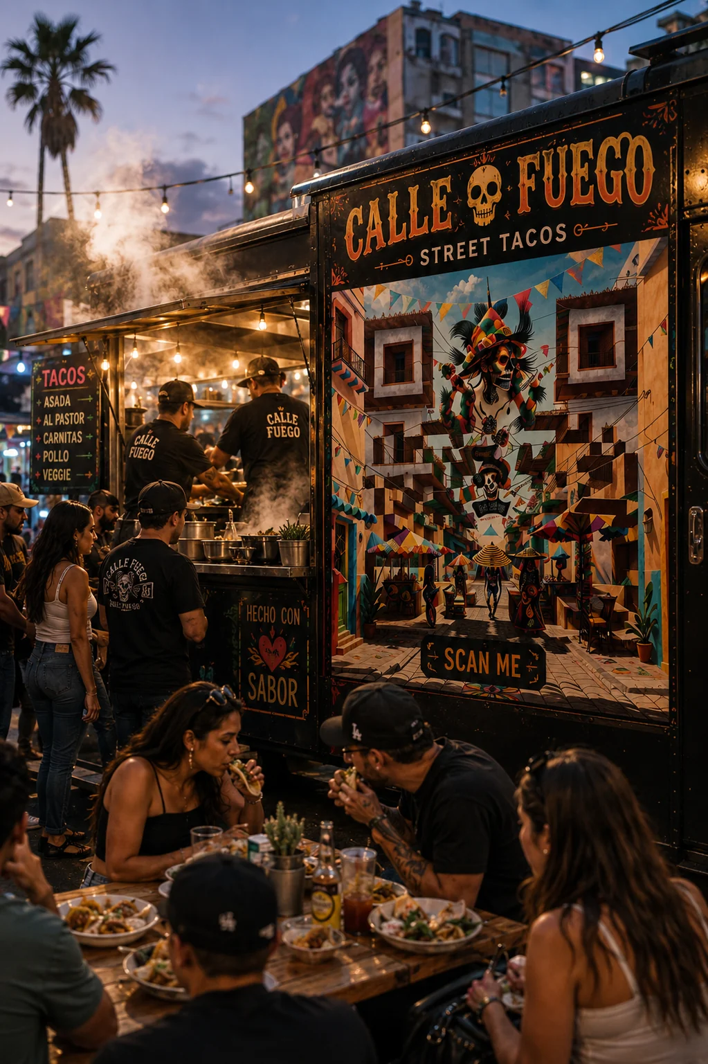 Food & Beverage QR code example