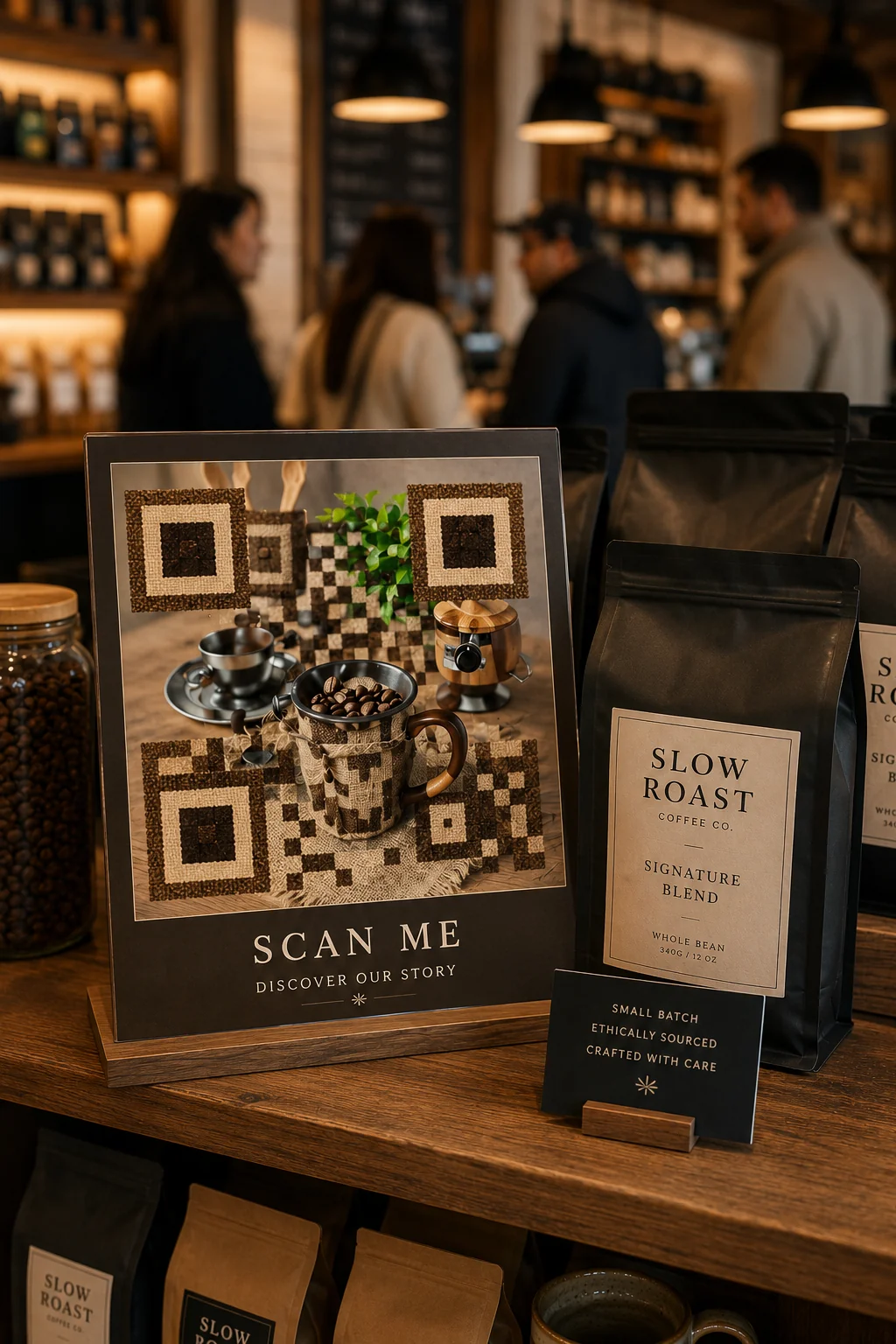 Food & Beverage QR code example