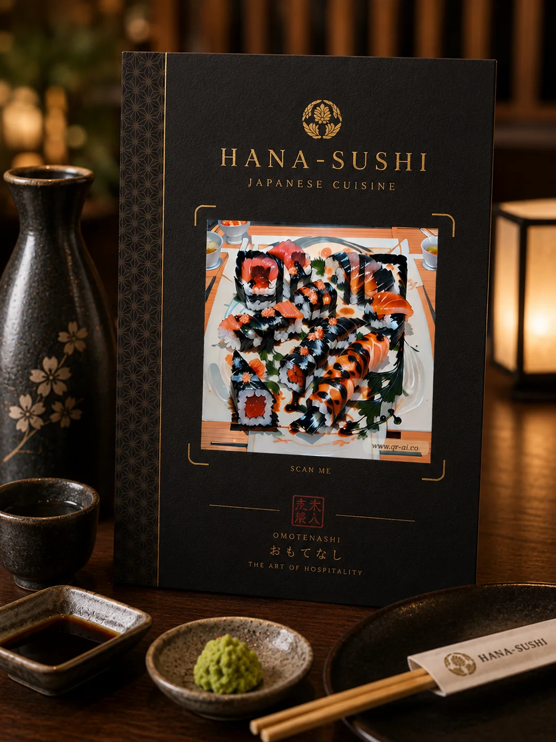 Japanese Restaurants QR code example
